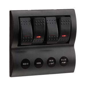 Narva 4 Way 12-24V LED Switch Panel With Fuse Protection 