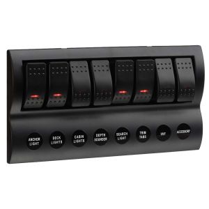 Narva 8 Way 12-24V LED Switch Panel With Fuse Protection 