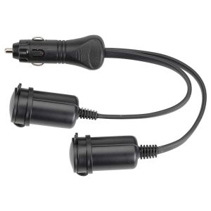Narva Heavy Duty Cig Lighter Plug To Twin Accessory Sockets (Blister Pack Of 1) 