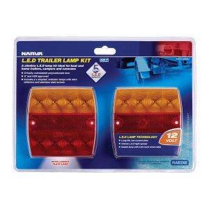 Narva 12V Slimline LED Combination Tailight With Number Plate Light Kit (Blister Pack Of 2) 