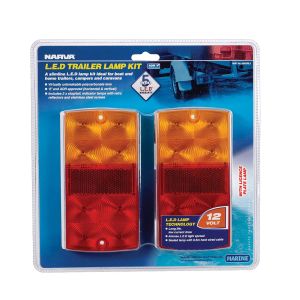 Narva 12V Slimline LED Combination Tailight With Number Plate Light (Blister Pack Of 2) 