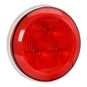 Narva 12V LED Stop/Tail Light With White Base (130mm X 30mm Round) 