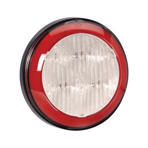 Narva 9-33V LED Stop Light With Red LED Tailight Ring (130mm X 30mm Round) 