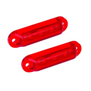 LED 12V Red Rear End Outline Marker Light (Blister Pack Of 2) 