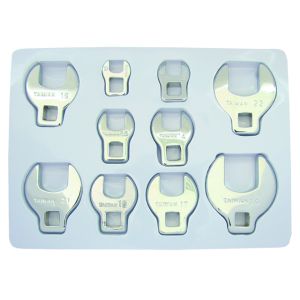 KC 10 Piece 3/8" Drive Crow Foot Metric Spanner Set 