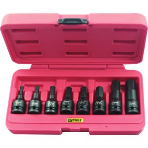 KC 8 Piece 1/2" Drive Af In - Hex Impact Socket Set 