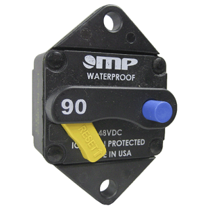 PANEL MOUNT 60 AMP WATERPROOF MANUAL RESET CIRCUIT BREAKER