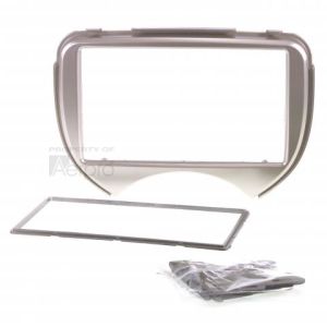 Aerpro Double Din Silver Facia Kit To Suit 2011 Nissan Micra 