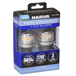 Narva 12-24V Ba15S (21W) Led Globe (Blister Pack of 2)