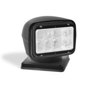 LED 12V Remote Controlled Marine Search/Spot Light With Black Housing 