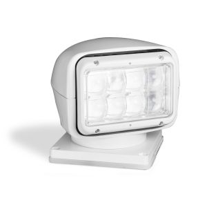 LED 12V Remote Controlled Marine Search/Spot Light With White Housing 