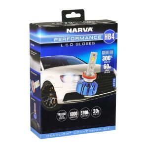 Narva Gen 3 12-24V 6000 Lumen HB4 LED Globe Conversion Kit (Not Adr Approved) 