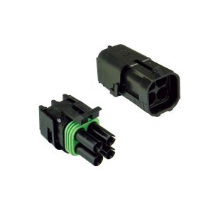 Quikcrimp 4 Pin Square Profile Weatherpack Connector (Pack Of 2) 