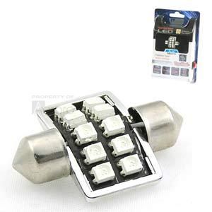 Aerpro 12V 31mm 10 SMD Blue LED Interior Hyperformance Festoon Globe (Blister Pack Of 1) 