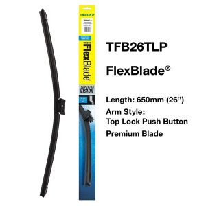 Tridon 650mm Flexblade With Push Button Top Lock  