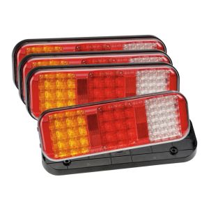 Narva 9-33V LED Combination Tailight With Reverse Light (273 X 92 X 61mm) (Pack Of 4) 