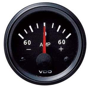VDO 12V 60-0-60 Amp Ammeter With Internal Shunt  