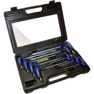 KC 9 Piece Star/Tamperproof T- Handle Key Set