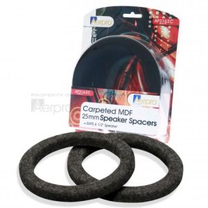 Aerpro 6.5"' Black Carpet Mdf Speaker Spacer (Set Of 2) 