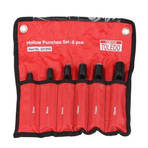 Toledo 6 Piece Hollow Wad Punch Set  