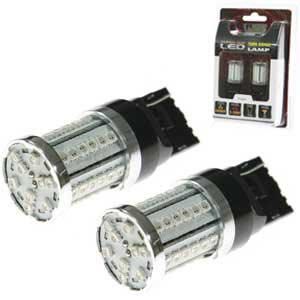 Aerpro 12V Red 45 SMD LED T-20 Wedge Globe (Blister Pack Of 2) 