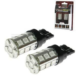Aerpro 12V Red 24 SMD LED Stop/Tail T-20 Globe (Blister Pack Of 2) 