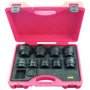 KC 9 Piece 1" Drive Af Impact Single Hex Socket Set 
