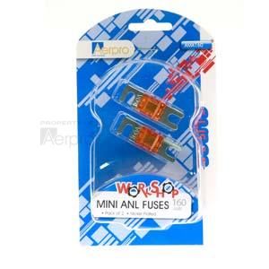 Aerpro 160 Amp Mini ANL Fuse (Blister Pack Of 2)  