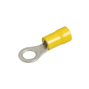 Yellow 6mm Eye Crimp Terminal (Pack Of 100)