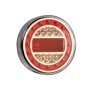 LED Maxilamp 12-24V Combination Tailight (125mm X 40mm Round)