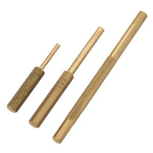 Toledo 3 Piece Solid Brass Pin & Drift Punch Set  