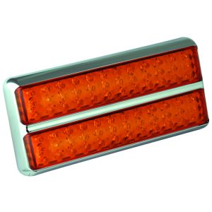 LED 12-24V Indicator Light With Chrome Housing (200 X 92 X 28mm) 