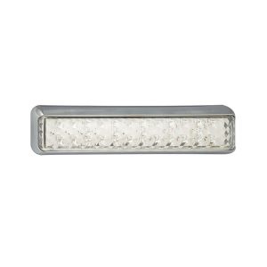 LED 12V Park/Indicator Light With Chrome Surround (200mm X 50mm)
