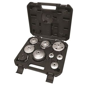 Toledo 9 Piece Fluted Cup Style Oil Filter Remover Set 
