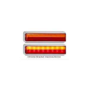 LED 12V Combination Tailight With Chrome Bracket (Blister Pack Of 2) 