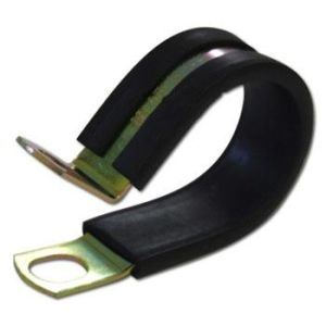 Bellanco Carbon Steel Plated 1 1/8" - 1 1/4" Rubber Lined P Clamp
