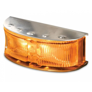 Hella 8-28V LED Side Direction Indicator/Marker Light With Polished Stainless Steel Housing 