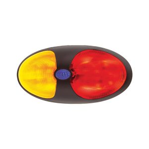 Hella 9-33V Duraled Red/Amber Side Marker Light (140 X 65 X 32mm)