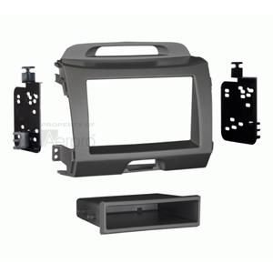 Aerpro Grey Double Din Facia Kit To Suit 2011 Kia Sportage 