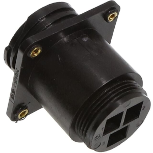 3 POSITION CPC MALE HOUSING W/ FLANGE AND THREADED INSERT