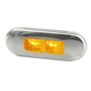 Hella 12-24V Flush Mount Supplementary Side Direction Indicator Light With S/Steel Bezel 