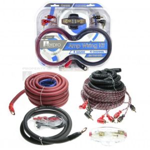 Aerpro Bassix  4GA 650W 4 Channel Amp Installation Kit 