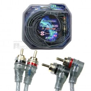 Aerpro Maxcor 2m To 2 Right Angle Male 6 Metre Rca Lead 