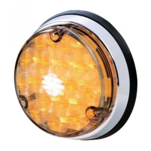 HELLA 9-33V FRONT MARKER/INDICATOR LIGHT WITH CLEAR LENS (112mm ROUND)