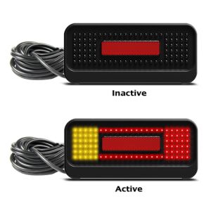 LED 12V Submersible Boat Trailer Light Kit With 10m Tinned Cable 
