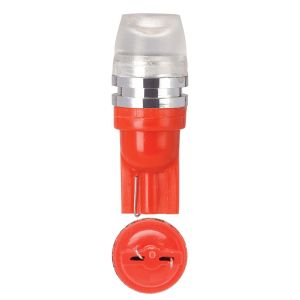 Narva 12V T-10mm High Powered Warm Red LED Wedge Globe (Blister Pack Of 2) 
