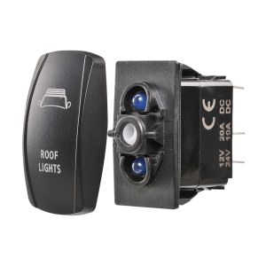 Narva SPDT Off/On 12-24V Red Illuminated Base Rocker Switch (Blister Pack Of 1) 