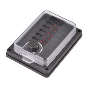 Narva Weatherproof 10 Way Std Blade Fuse Box With LED Fault Indicators 