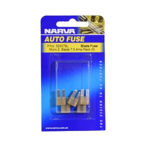 Narva 7.5 Amp Micro 2 Blade Fuse (Blister Pack Of 5) 