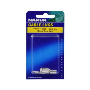 Narva Cable Lug (10mm² Cable 6mm Stud) (Blister Pack Of 2) 